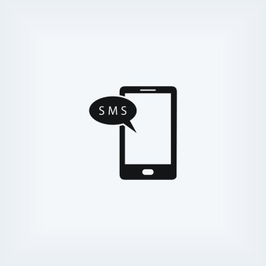 Akıllı telefon sms simgesi
