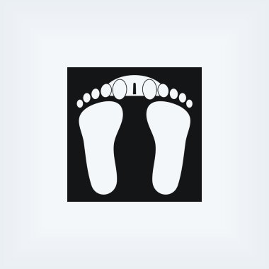 ayak izleri simge vektör
