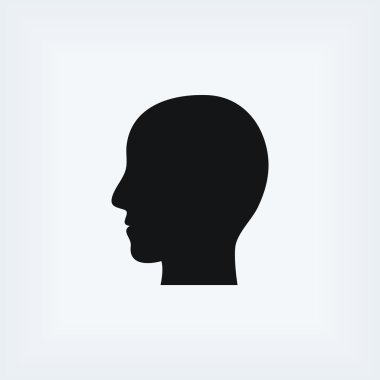 Kafa vektör simgesi