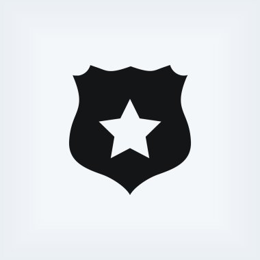 Kalkan işareti vektör simgesi