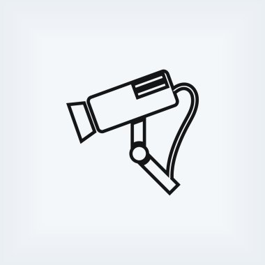 Gözetim kamerası vektör simgesi