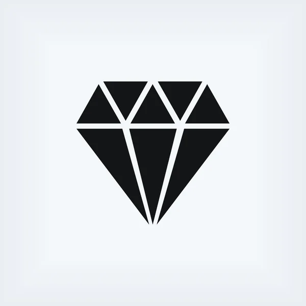 Diamond vector icon — Stock Photo, Image