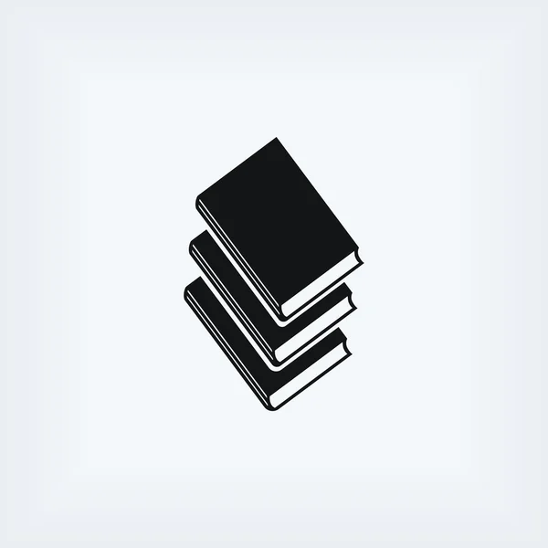 Knihy ikony ve vektorovém. — Stock fotografie