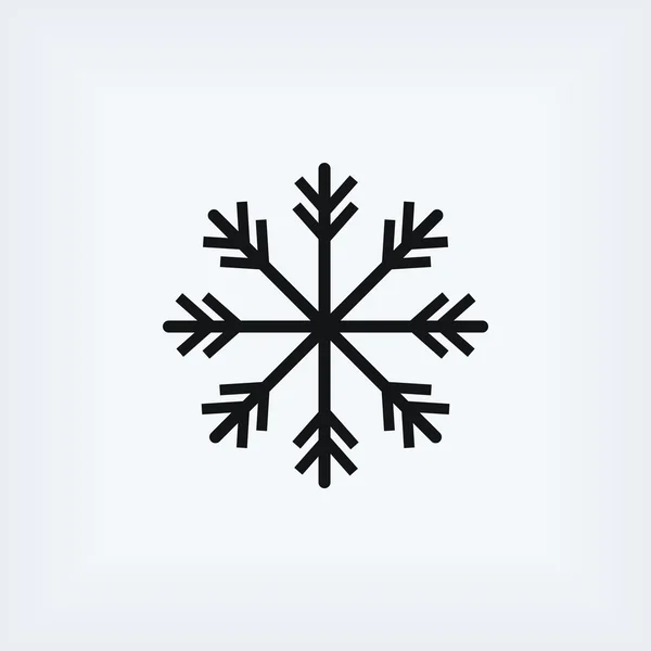 雪花图标矢量 — 图库照片