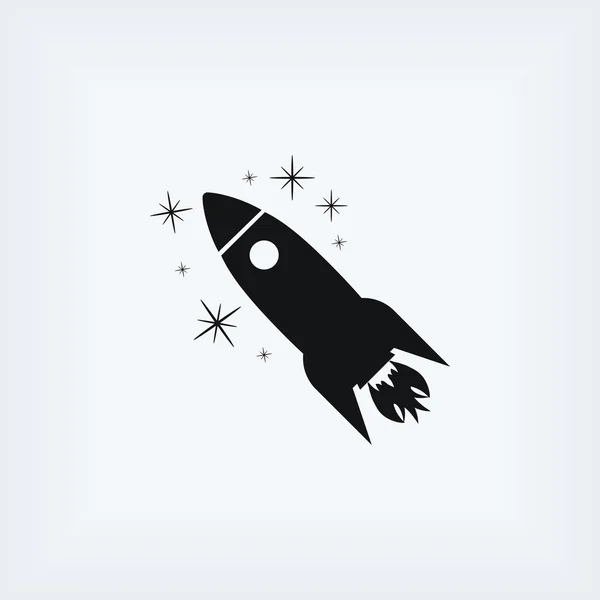 Rocket icon vector — Stock Photo, Image