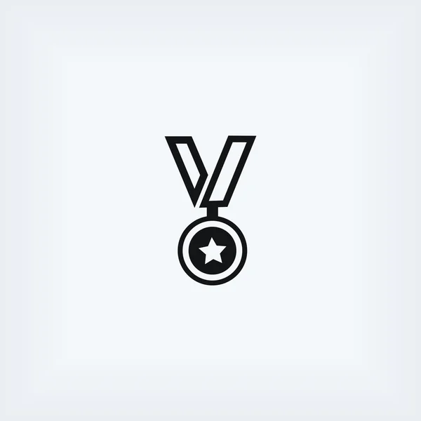 Medaillensymbolvektor — Stockfoto