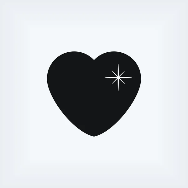 Heart star icon — Stock Photo, Image