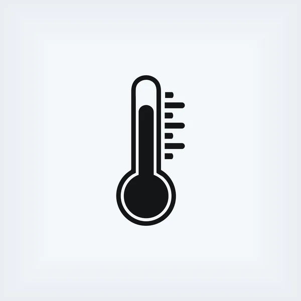 Ícone do vetor do termômetro — Fotografia de Stock
