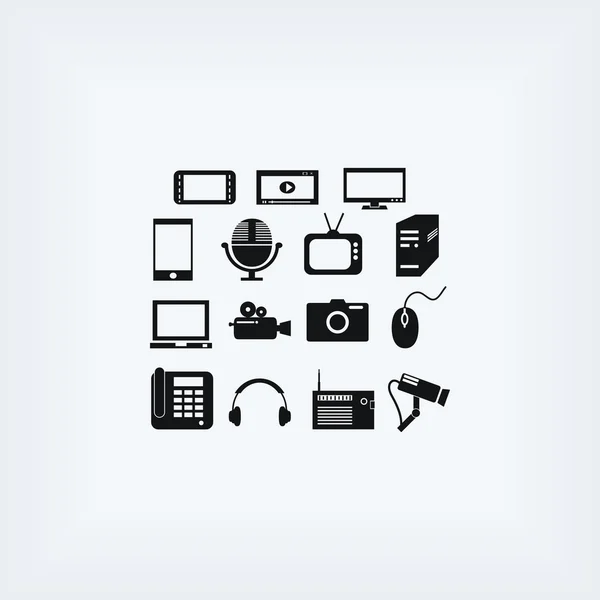 Set di icone della serie e dispositivi mobili . — Foto Stock