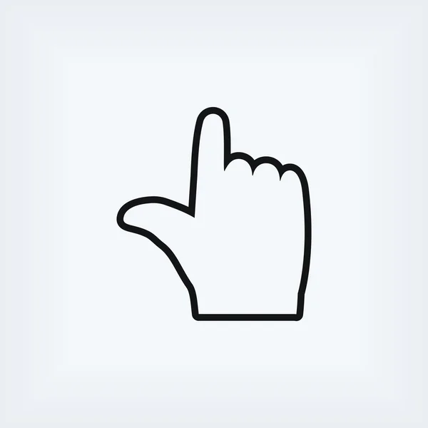 Hand vector icon — Stock Photo, Image