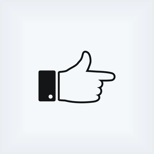 Hand. icon vector — Stock Photo, Image