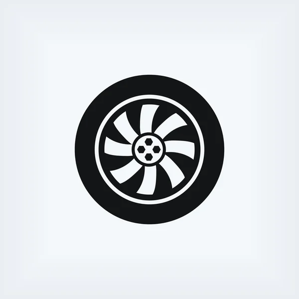 Wheel vector icon — Stock Photo, Image