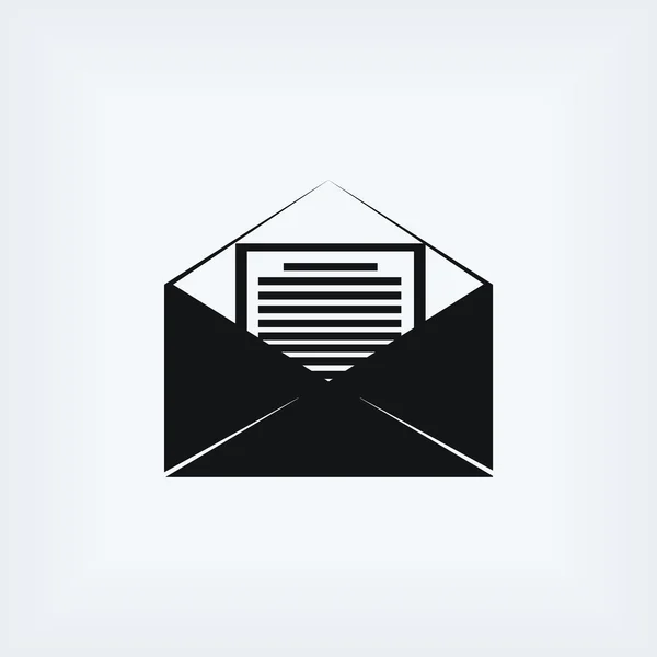 Icône de signe de courrier , — Photo