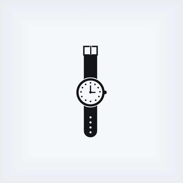 Reloj de pulsera icono vector — Foto de Stock