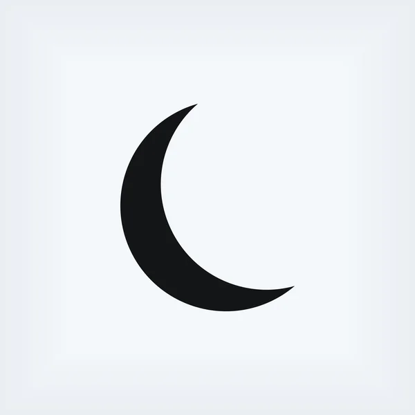 Moon icon vector — Stock Photo, Image