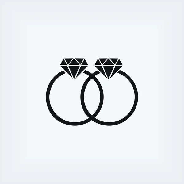 Rings vector icon — Stock Photo, Image