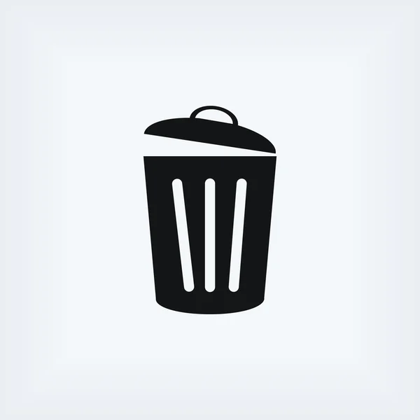 Значок мусорного бака — стоковое фото