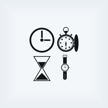 Saatler simgeler vektör