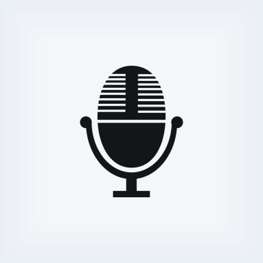 vektör mikrofon simgesi