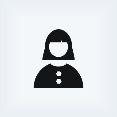 kadın simge vektör