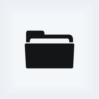 klasör simge vektör