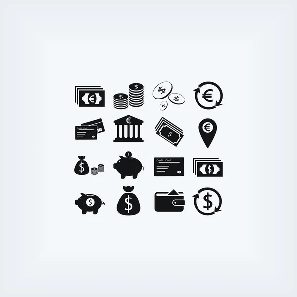 Finance Icons vector — Stock Photo, Image