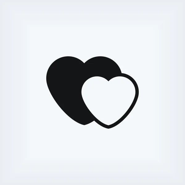 Ikona vektoru srdce — Stock fotografie