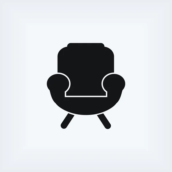 Armchair icon vector — Stock Photo, Image