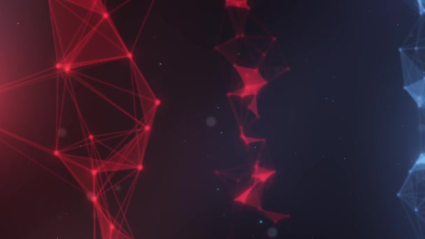 Plexus abstrakt Netzwerk Hintergrund 22 — Stockvideo