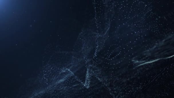 粒子塵抽象的な光のモーション背景 — ストック動画
