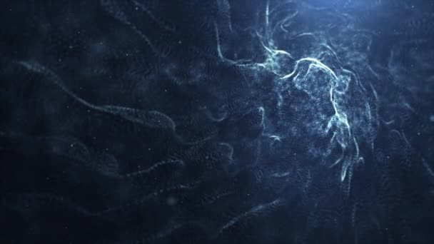 粒子塵抽象的な光のモーション背景 — ストック動画