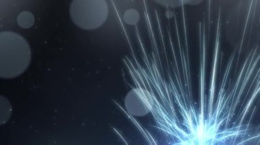 Toz parçacıkları soyut hareket ışık başlık sinematik arka plan