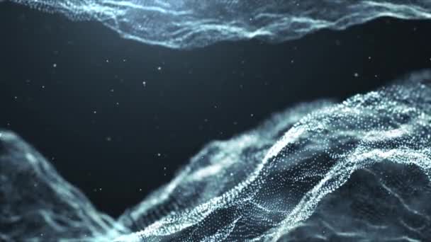 颗粒的灰尘抽象光议案标题电影背景 — 图库视频影像