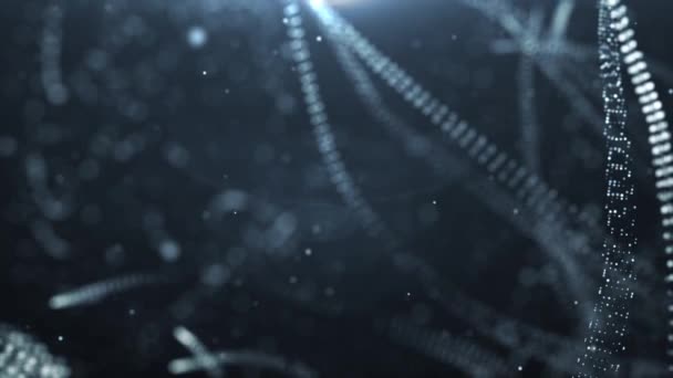 particules poussière abstrait lumière mouvement titres cinématique fond 