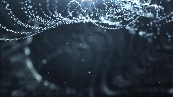 particules poussière abstrait lumière mouvement titres cinématique fond 