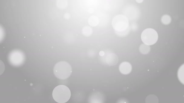 Particules affaires blanc brillant paillettes bokeh poussière abstrait fond boucle 