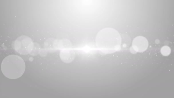 Particles business white bright glitter bokeh dust abstract background loop — Stock Video