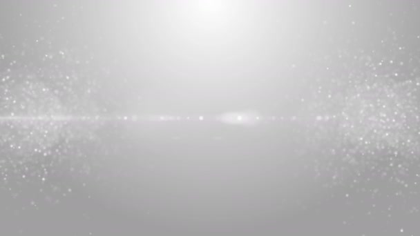 Particles business white bright glitter bokeh dust abstract background loop — Stock Video