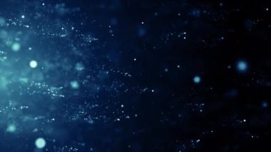 Parçacıklar mavi oyun fragmanı başlıkları sinematik konser açılışları kredi arkaplan döngüsünü sonlandırır