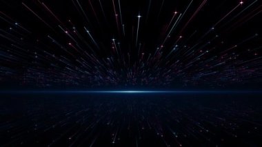 Parçacık olayı karavanı başlıkları sinematik açılışlar konser sonu kredi arkaplan döngüsü