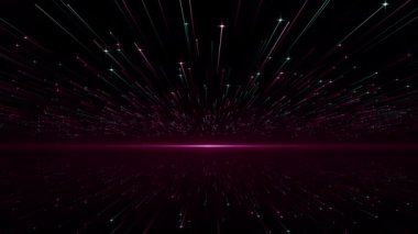 Parçacık olayı karavanı başlıkları sinematik açılışlar konser sonu kredi arkaplan döngüsü