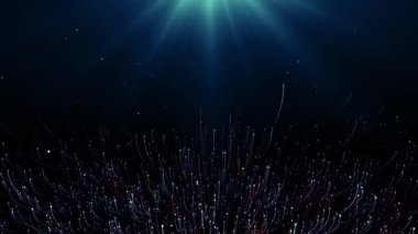 Parçacık olayı karavanı başlıkları sinematik açılışlar konser sonu kredi arkaplan döngüsü