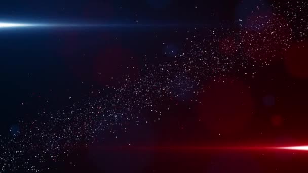 Particles Event Game Trailer Titles Cinematic Openers Concert End Credit — Stock Video
