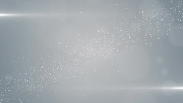 Partículas Blanco Evento Negocio Limpio Brillante Brillo Concierto Abrelatas Final — Vídeo de stock