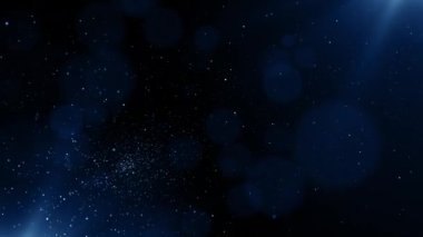 Parçacıklar mavi oyun fragmanı başlıkları sinematik konser açılışları kredi arkaplan döngüsünü sonlandırır