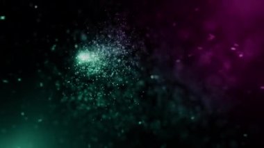 Parçacık olayı karavanı başlıkları sinematik açılışlar konser sonu kredi arkaplan döngüsü