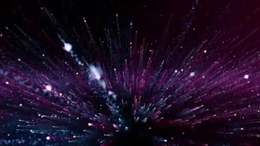 Parçacık olayı karavanı başlıkları sinematik açılışlar konser sonu kredi arkaplan döngüsü