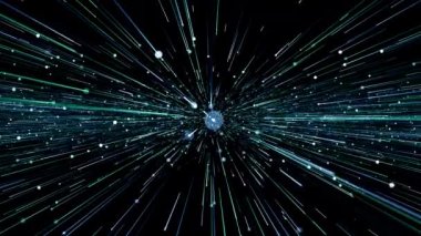 Parçacık olayı karavanı başlıkları sinematik açılışlar konser sonu kredi arkaplan döngüsü