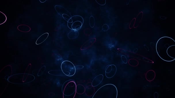 Particles Evento Jogo Reboque Títulos Cinematic Openers Concerto Fim Crédito — Vídeo de Stock