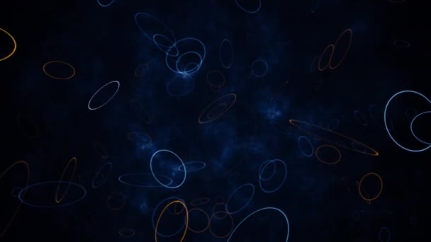 Particles Event Game Trailer Titles Cinematic Openers Concert End Credit — Stock Video